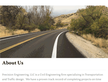 Tablet Screenshot of precisionengineeringllc.com